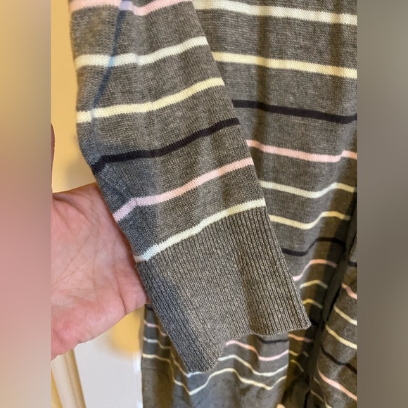 Torrid Striped Grey Cardigan - Picture 3 of 8
